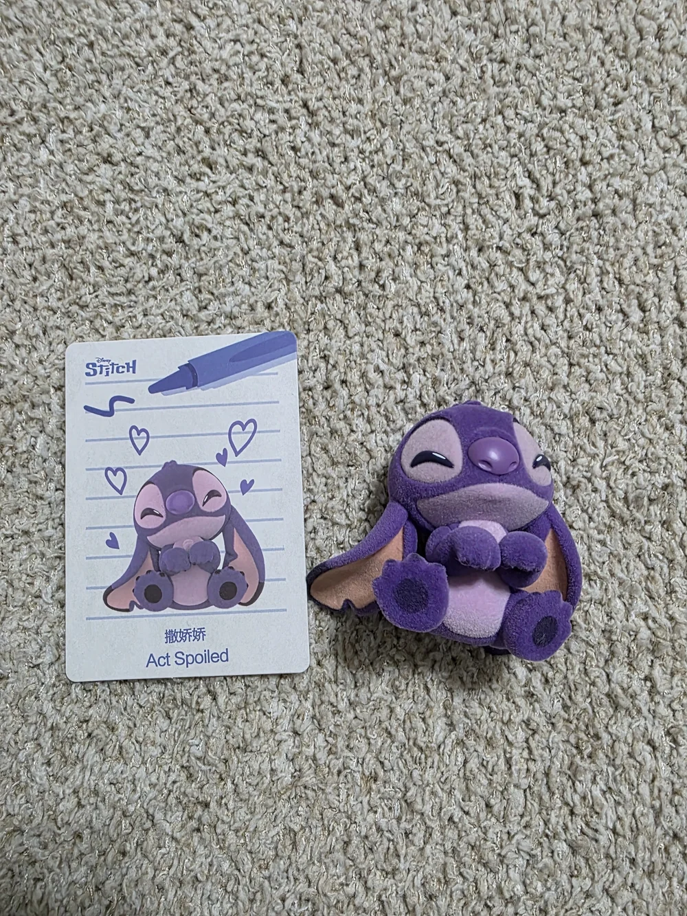 Disney Stitch Flocked Figurine